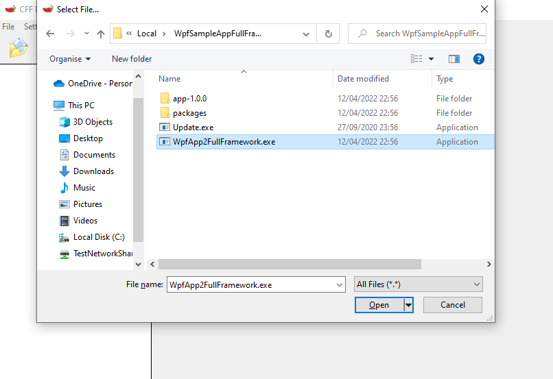 Select file